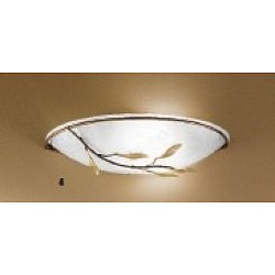 Obrázek pro produkt Nástěnné svítidlo 1xE14 antik, dekor list, šířka 30cm - ORION