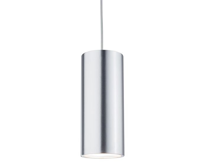 P 95177 Závěsné svítidlo URail LED 1x6W Barrel 230V matný chrom / elox.h - PAULMANN