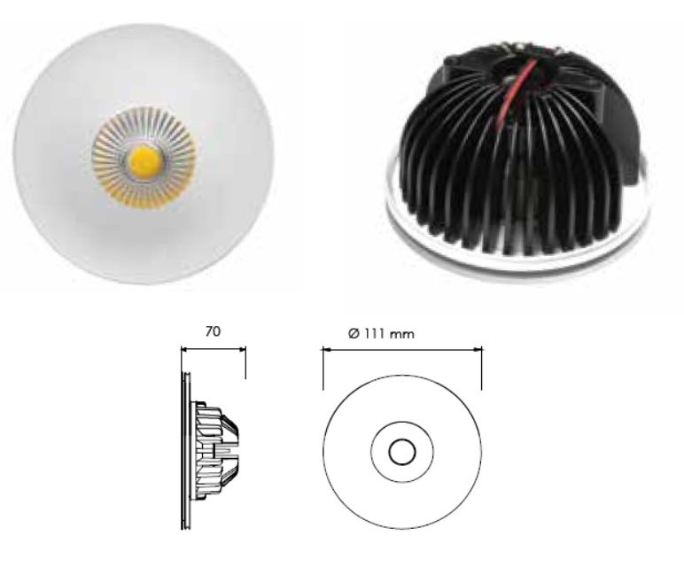BPM 15CLF60-1 Žárovka LED 16W Bridgelux 4000K 1522lm 60º - BPM