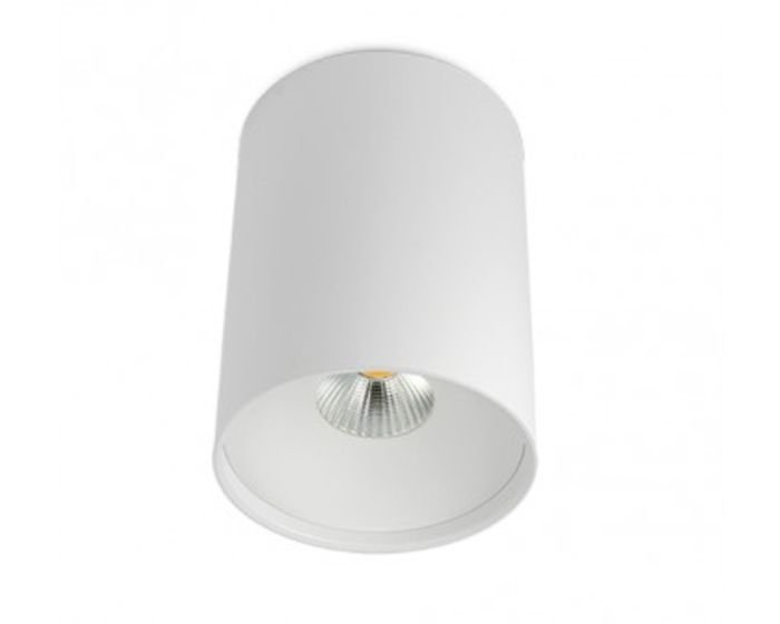 BPM 9052.01.SR.WH-WH.40.ST.9.30 Stropní svítidlo TUBE matná bílá LED 16W Ø120mm 1442lm - BPM (starý kód: BPM 9052.SR.W-W.D40.3K)