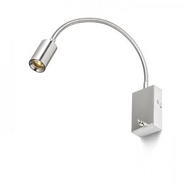 Obrázek pro produkt VERSA nástěnná matný nikl 230V LED 3W 40° 3000K, 240lm - RED - DESIGN RENDL