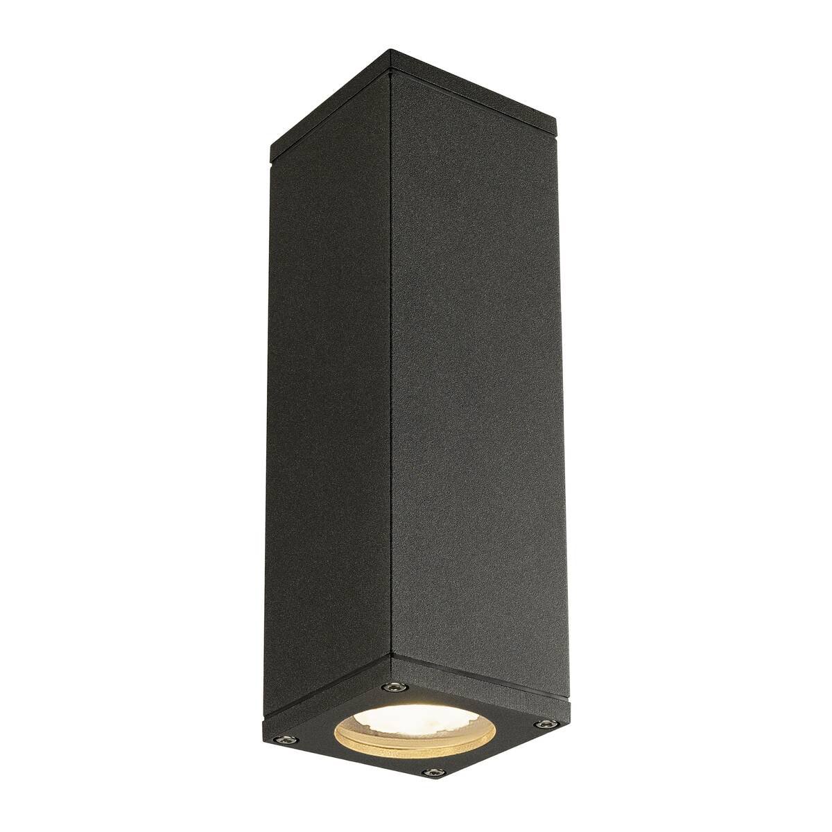 LA 229535 THEO UP-DOWN OUT wall light, square, anthracite, GU10, max. 2x35W IP44 - BIG WHITE (SLV)