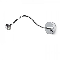 Obrázek pro produkt Svítidlo BOB na husím krku chrom 230V/700mA LED 3W 45° 3000K - RED - DESIGN RENDL