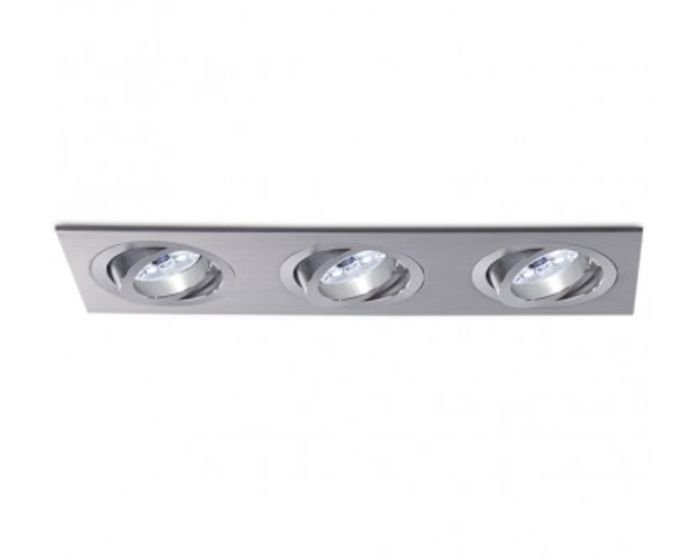 BPM 4213GU Vestavné svítidlo Aluminio Blanco, bílá, 3x50W, 230V - BPM