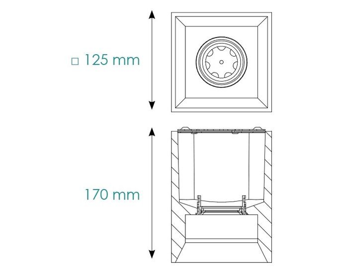BPM 10100.01 Stropní svítidlo Galeon GU5.3 - BPM-WHITE (CRISMOSIL/MODULAR) (obrázek 4)