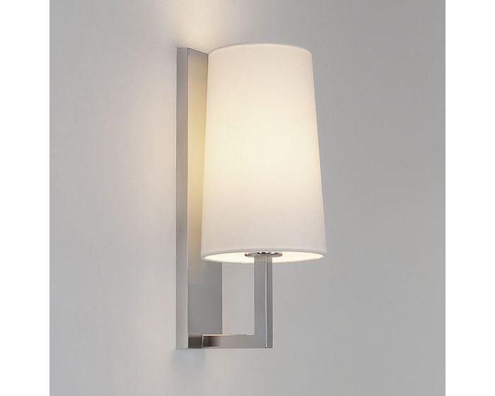 Levně AST 1214001 RIVA 350 nástěnná základna bez stínidla chrom 230V E27 60W IP44 (starý kód: AST 0988) - ASTRO Lighting