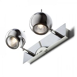 Obrázek pro produkt GLOSSY II chrom 230V LED GU10 2x8W - RED - DESIGN RENDL