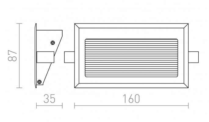 RED R10598 INTRO L česaný hliník 350mA COB LED 3W 3000K - RED - DESIGN RENDL (obrázek 5)