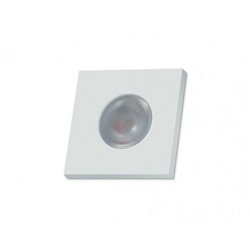 Obrázek pro produkt Vestavné LED svítidlo ADIMA hranaté matná bílá 3W 3000K 130lm - BPM