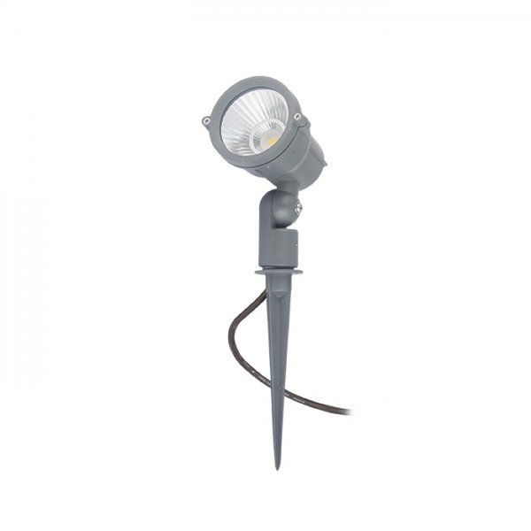 RED R10527 GARY na bodci LED šedá 230V COB LED 10W 45° IP65 3000K - RED - DESIGN RENDL