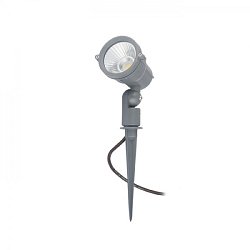 Obrázek pro produkt GARY na bodci LED šedá 230V COB LED 10W 45° IP65 3000K - RED - DESIGN RENDL
