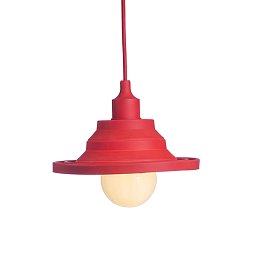Obrázek pro produkt AMICI závěsná silikonová lampa červená 230V E27 60W - RED - DESIGN RENDL