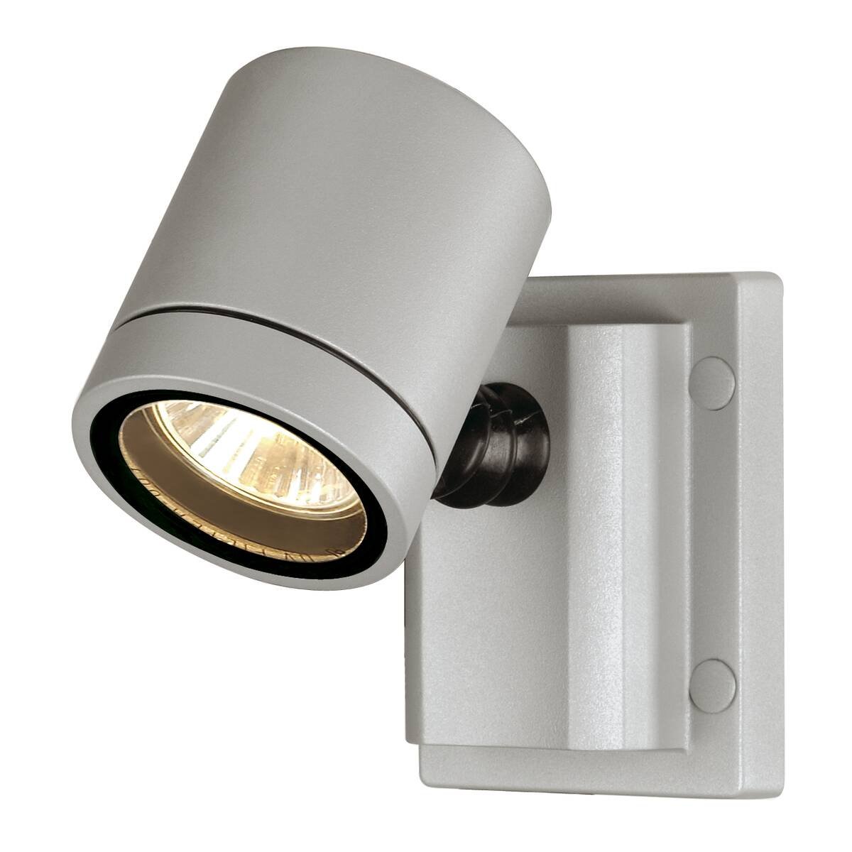 SLV NEW MYRA WALL LIGHT, silver grey, GU10, max. 50W, IP55