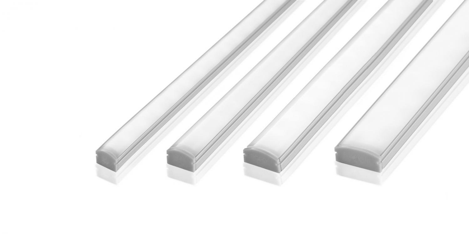 IMPR 970000 AU-01-08 plochý U-profil pro 8 - 9,3 mm LED pásek matná stříbrná - DEKOLIGHT (obrázek 5)