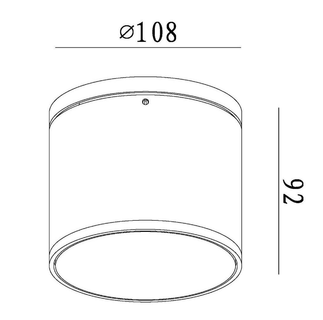 IMPR 730408 Stropní přisazené svítidlo Mob Round I antracit 9W GX53,IP54 pr. 100mm - DEKOLIGHT (obrázek 4)