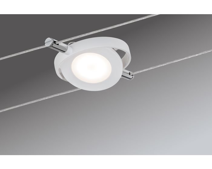 P 94106 Lankový systém LED 6x4W RoundMac 230V/12V DC matná bílá, - PAULMANN