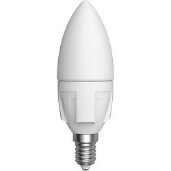 Obrázek pro produkt Žárovka LED svíčka E14 230V 6W Olive 3000K Ø 37 mm v. 100 mm 540lm 240° - SKYLIGHTING