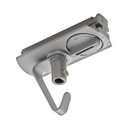 Obrázek pro produkt Adapter s háčkem pro jednookr. lištu stříbrnošedá 230V - BIG WHITE (SLV)
