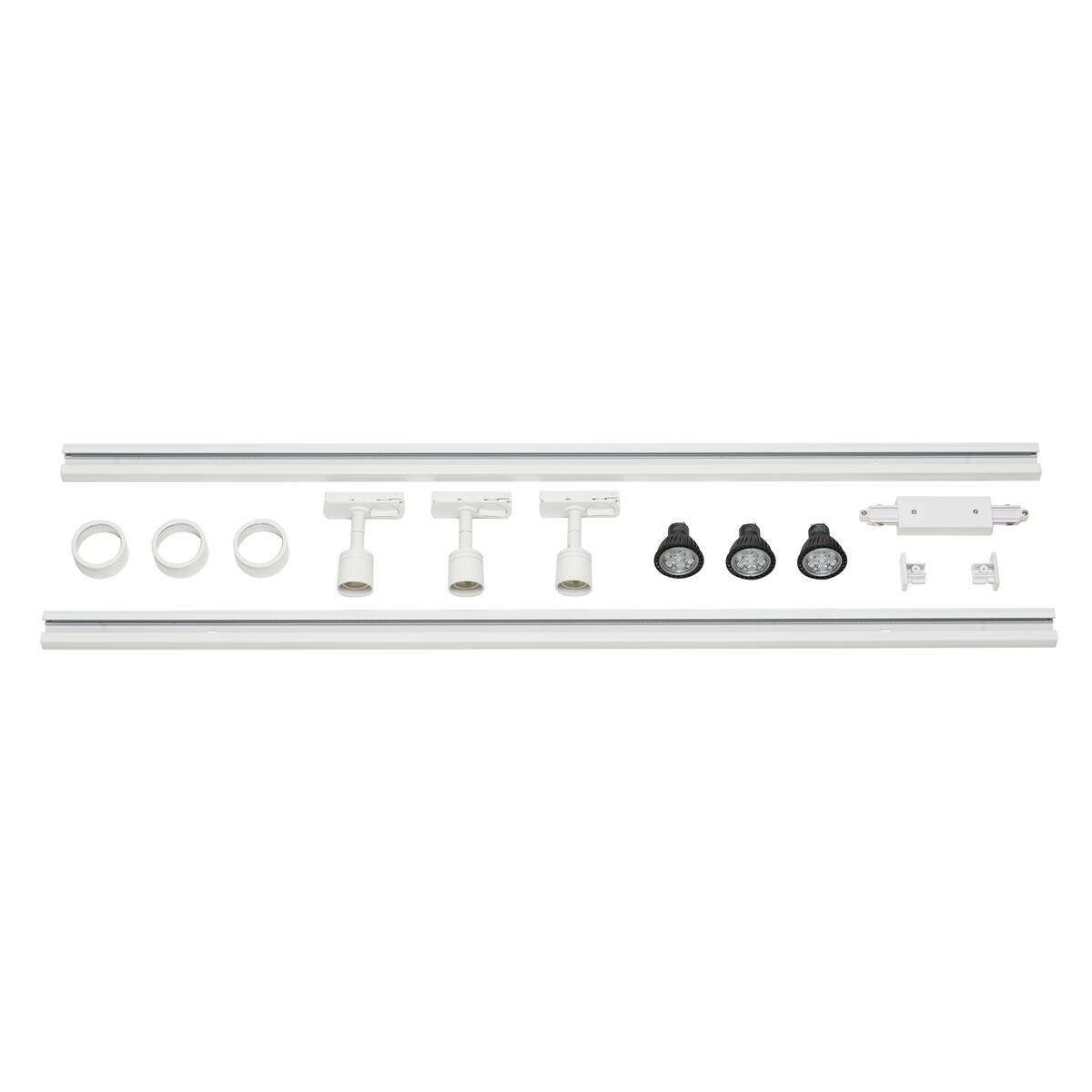 LA 143191 PURI sada pro jednookruh. lištu bílá 230V GU10 LED 3x4.3W 40° - BIG WHITE (SLV)