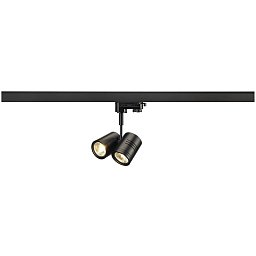 Obrázek pro produkt BIMA II pro tříokr. lištu černá 230V GU10 2x50W - BIG WHITE (SLV)