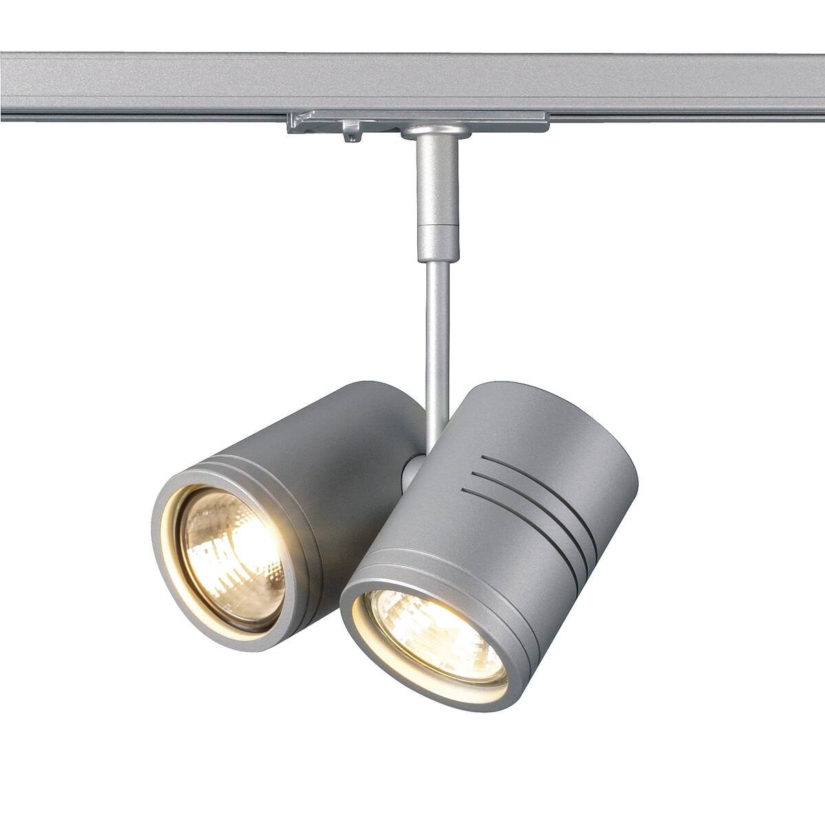 LA 143432 AKCE - BIMA II pro jednookr. listu stribrnoseda 230V GU10 dichroidni halogen 2x50W 200° Hlava (Ø / v): 6 / 8 cm - BIG WHITE (SLV)