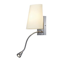 Obrázek pro produkt COUPA FLEXLED nástěnná  chrom/satinované sklo 230V G9+LED LED 40+3W 30° 3000K - BIG WHITE (SLV)