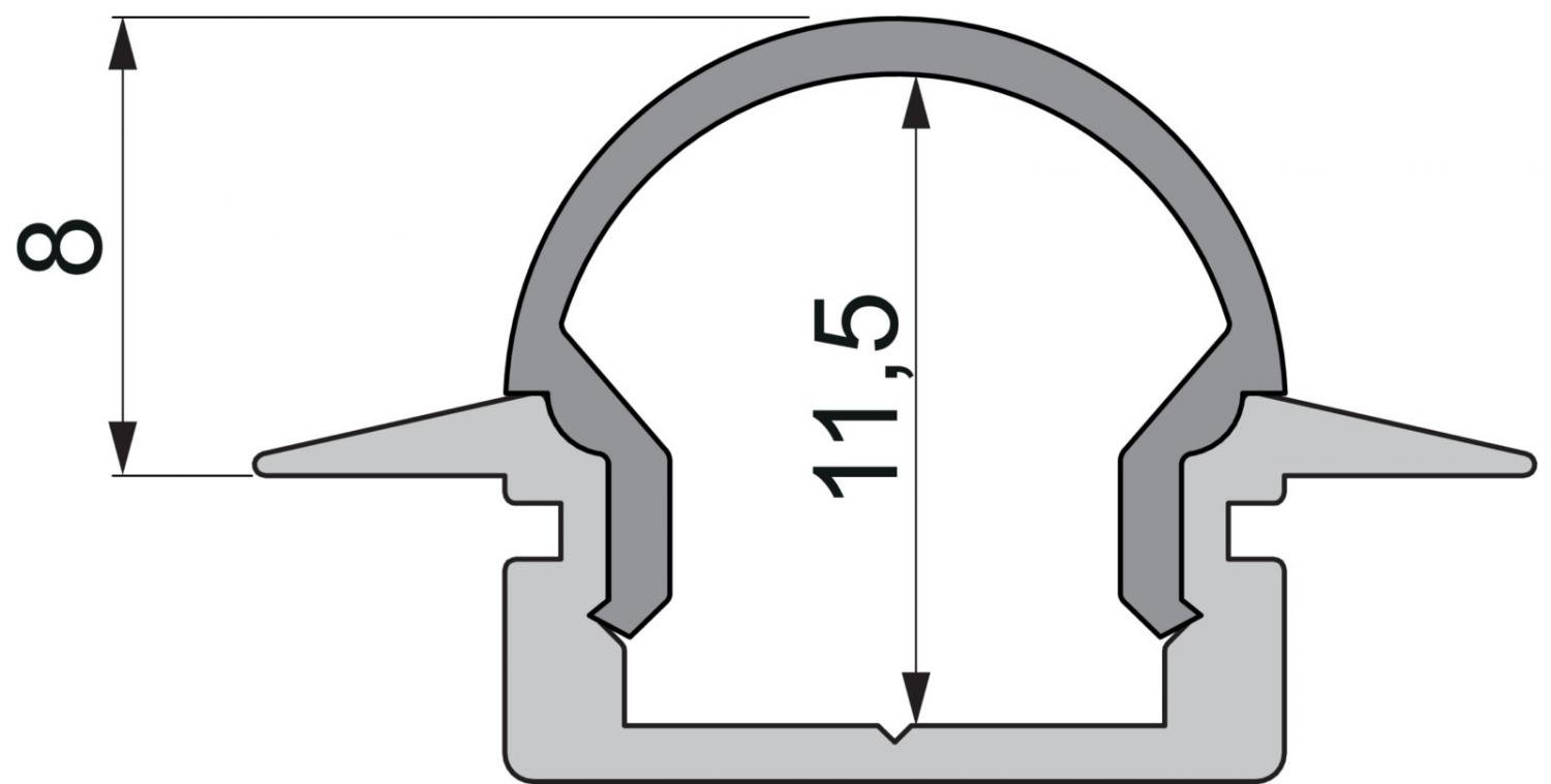 IMPR 979620 Koncovka R-ET-01-08 bílá 23 mm 2 ks - DEKOLIGHT (obrázek 2)