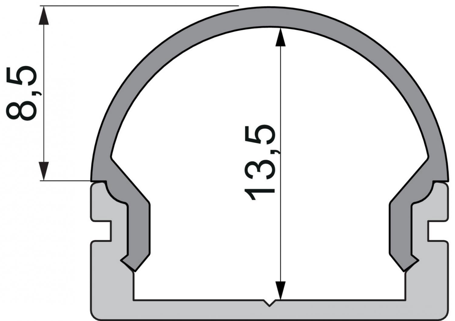 IMPR 979510 Koncovka R-AU-01-12 bílá 18 mm 2 ks - DEKOLIGHT (obrázek 2)