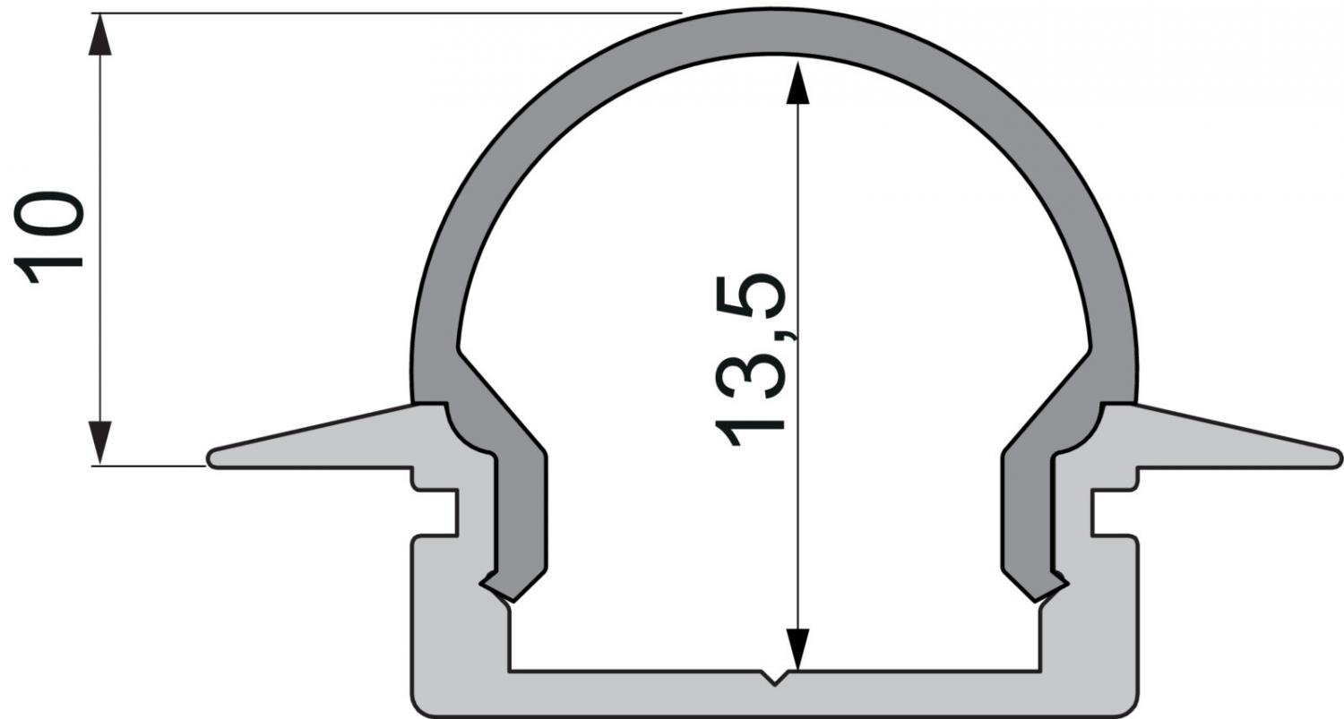 IMPR 979540 Koncovka R-ET-01-10 bílá 25 mm 2 ks - DEKOLIGHT (obrázek 2)