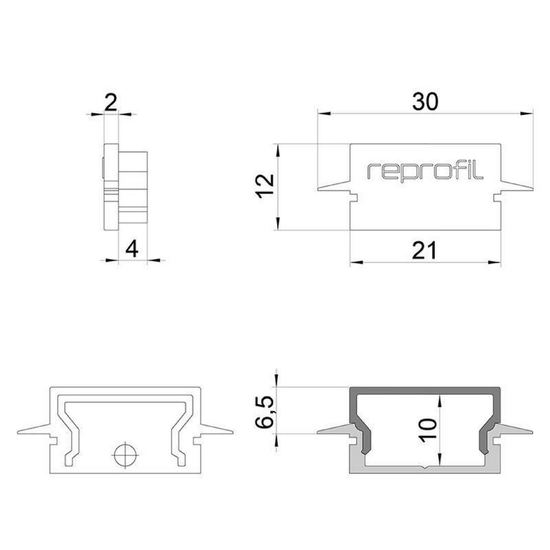 Obrázek produktu Koncovka H-ET-01-15 bílá 30 mm 2 ks - LIGHT IMPRESSIONS 3 Obrázek produktu Koncovka H-ET-01-15 bílá 30 mm 2 ks - LIGHT IMPRESSIONS 3