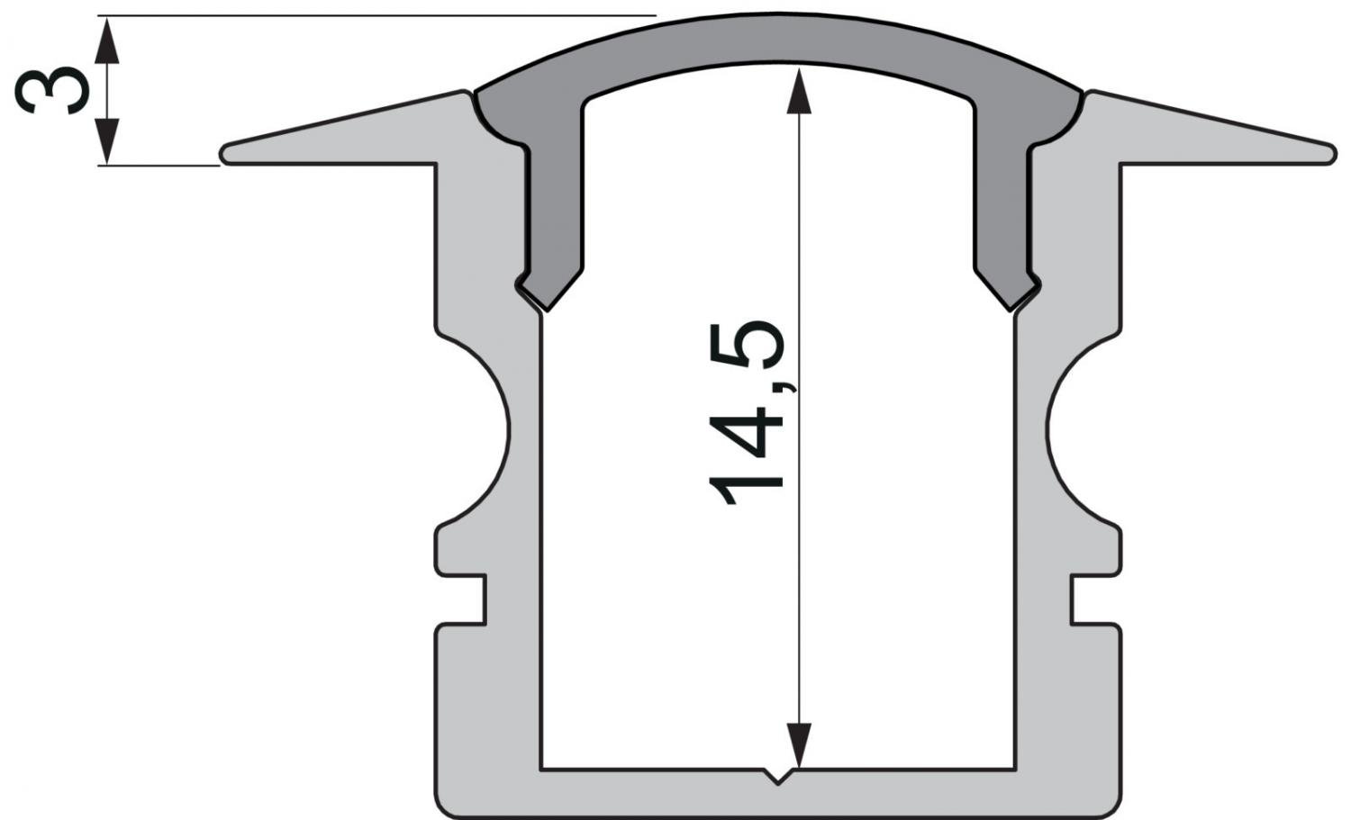 IMPR 978621 Koncovka F-ET-02-08 šedá 23 mm 2 ks - DEKOLIGHT (obrázek 2)