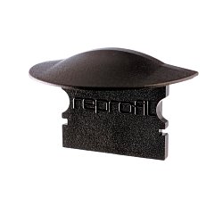 Obrázek pro produkt Koncovka F-ET-02-12 černá 27 mm 2 ks - DEKOLIGHT