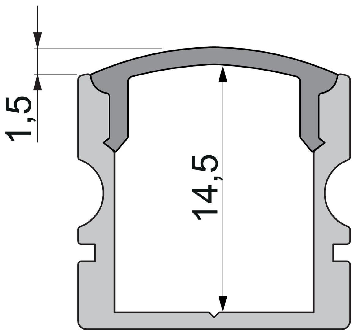 IMPR 978550 Koncovka F-AU-02-10 bílá 16 mm 2 ks - DEKOLIGHT (obrázek 2)