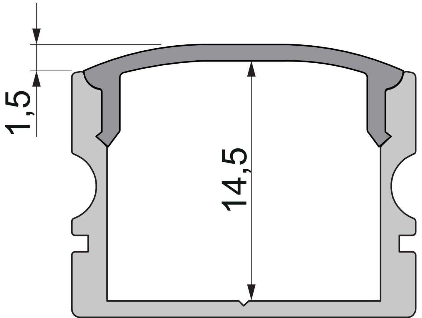 IMPR 978572 Koncovka F-AU-02-15 černá 21 mm 2 ks - DEKOLIGHT (obrázek 2)