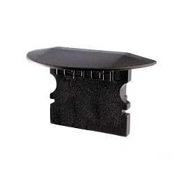 Obrázek pro produkt Koncovka P-ET-02-10 černá 25 mm 2 ks - DEKOLIGHT