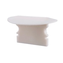 Obrázek pro produkt Koncovka P-ET-02-12 bílá 27 mm 2 ks - DEKOLIGHT