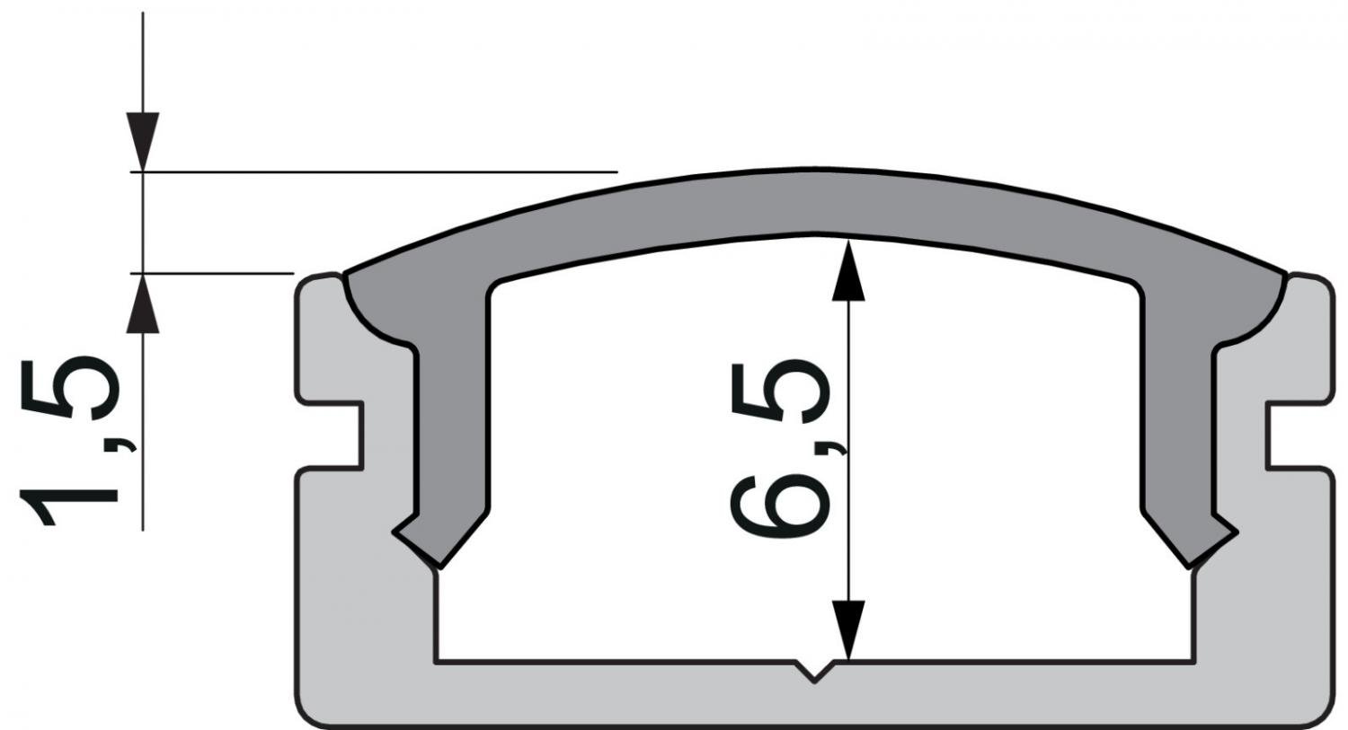 IMPR 978510 Koncovka F-AU-01-10 bílá 16 mm 2 ks - DEKOLIGHT (obrázek 2)