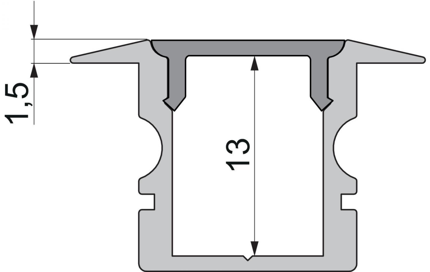 IMPR 978120 Koncovka P-ET-02-08 bílá 23 mm 2 ks - DEKOLIGHT (obrázek 2)