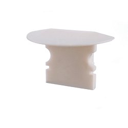 Obrázek pro produkt Koncovka P-ET-02-08 bílá 23 mm 2 ks - DEKOLIGHT