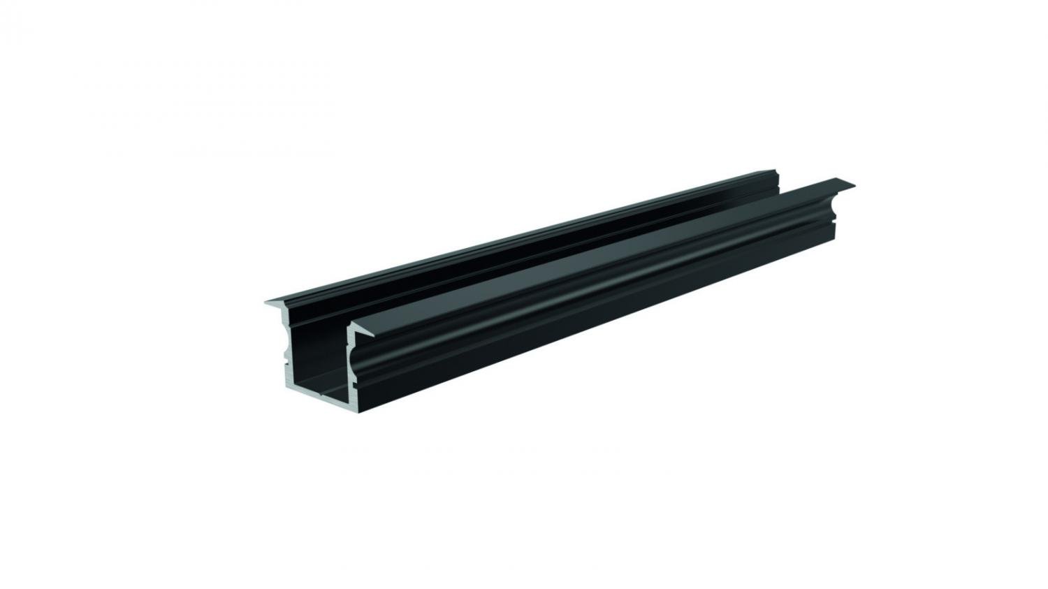 IMPR 975143 ET-02-12 vysoký T-profil pro 12 - 13,3 mm LED pásek matná černá - LIGHT IMPRESSIONS