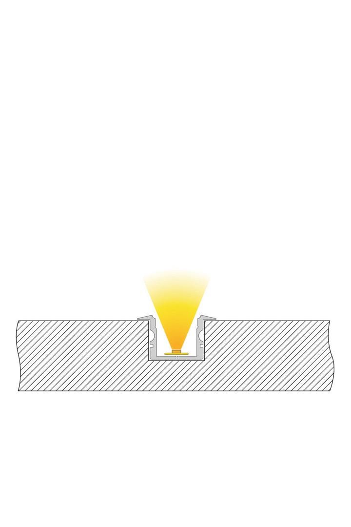 IMPR 975145 ET-02-12 vysoký T-profil pro 12 - 13,3 mm LED pásek matná bílá - DEKOLIGHT (obrázek 2)