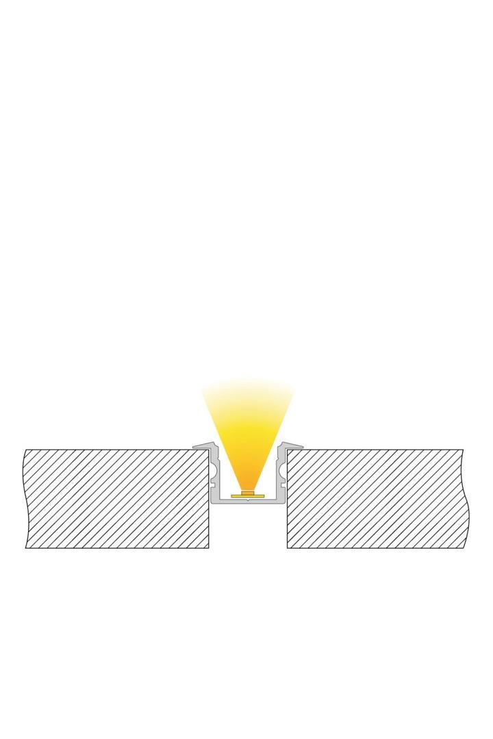 IMPR 975145 ET-02-12 vysoký T-profil pro 12 - 13,3 mm LED pásek matná bílá - DEKOLIGHT (obrázek 3)