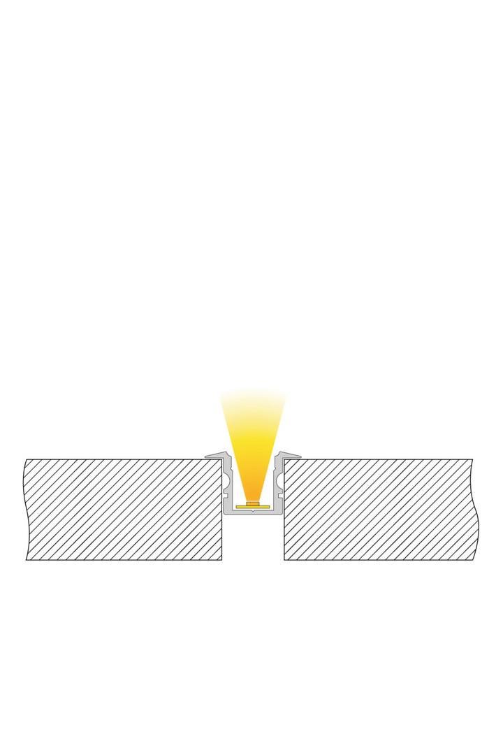 IMPR 975100 ET-02-08 vysoký T-profil pro 8 - 9,3 mm LED pásek matná stříbrná - DEKOLIGHT (obrázek 3)