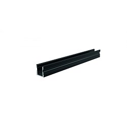 Obrázek pro produkt AU-02-10 vysoký U-profil pro 10 - 11,3 mm LED pásek matná černá - DEKOLIGHT