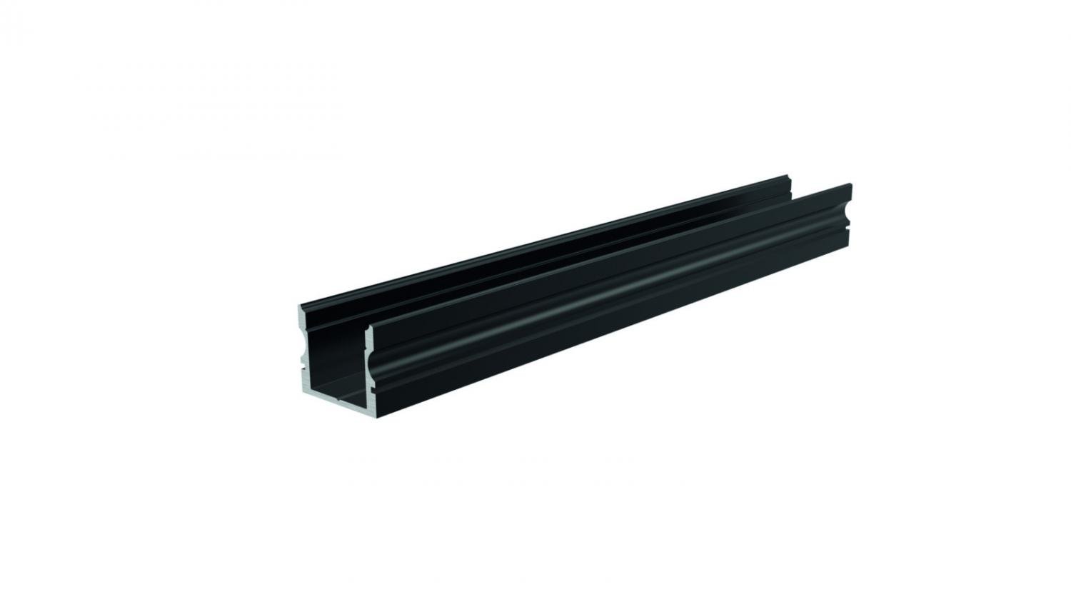 IMPR 970143 AU-02-12 vysoký U-profil pro 12 - 13,3 mm LED pásek matná černá - LIGHT IMPRESSIONS