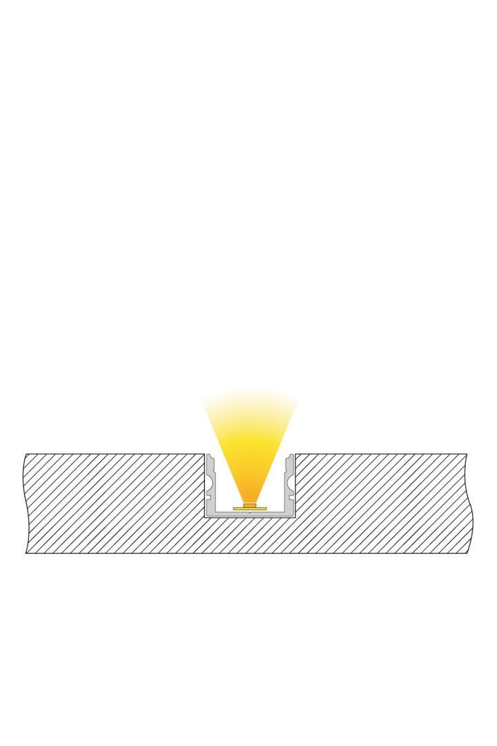 IMPR 970163 AU-02-15 vysoký U-profil pro 15 - 16,3 mm LED pásek matná černá - DEKOLIGHT (obrázek 3)
