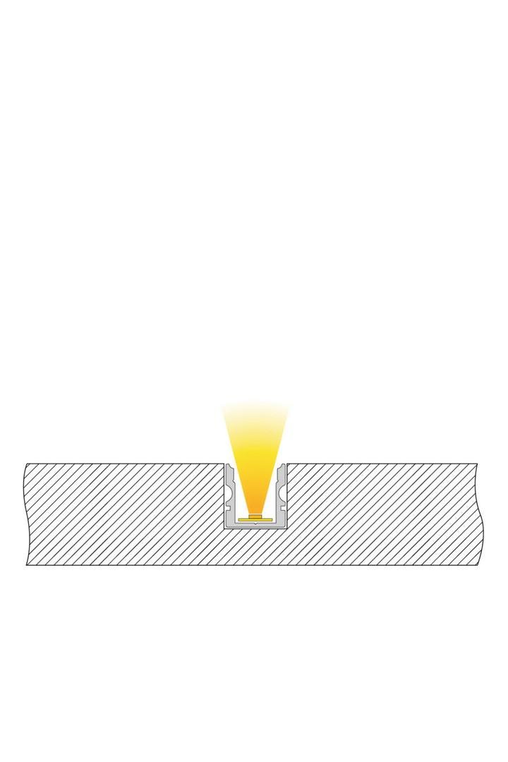 IMPR 970101 AU-02-08 vysoký U-profil pro 8 - 9,3 mm LED pásek matná stříbrná - DEKOLIGHT (obrázek 3)