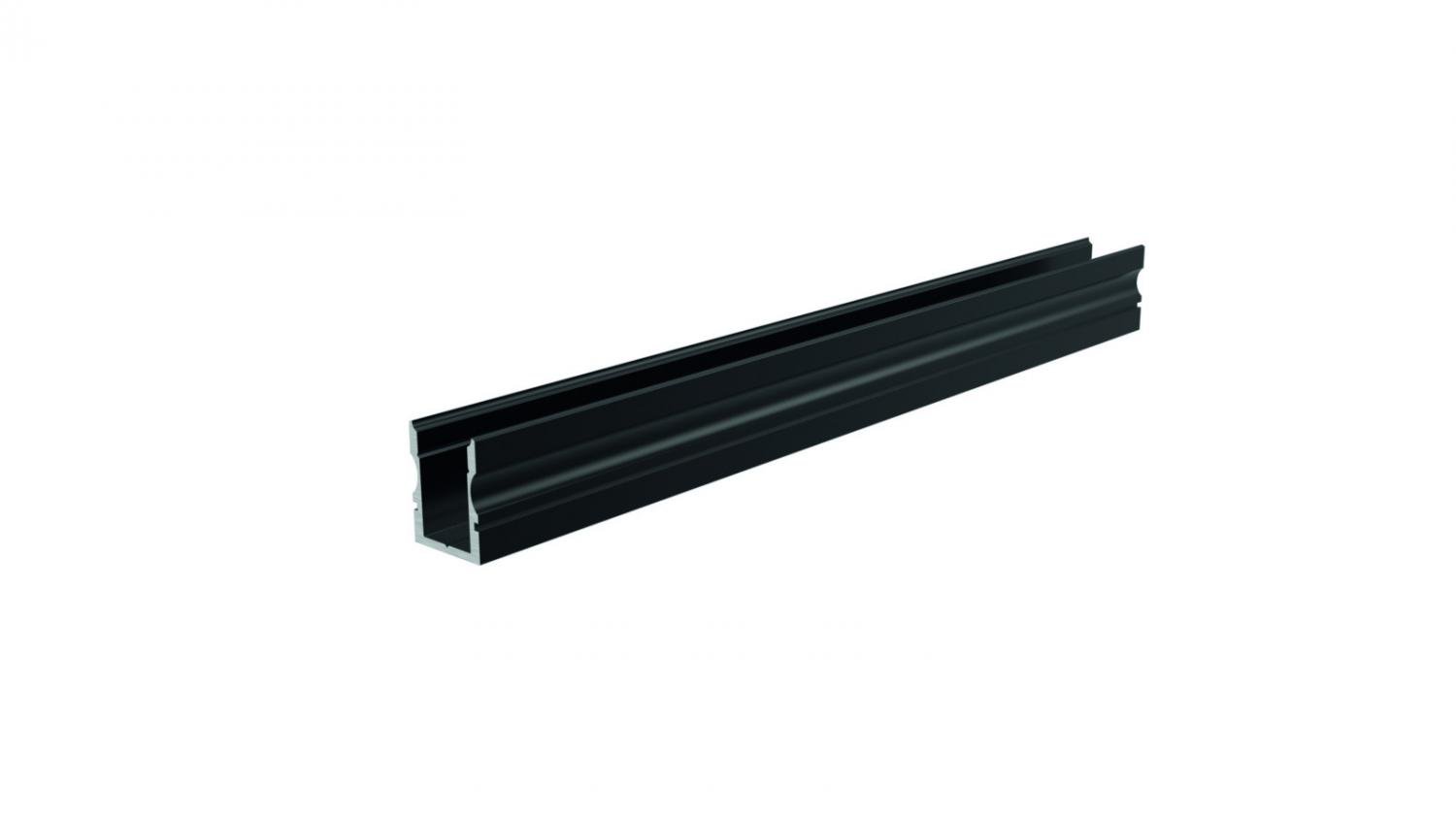 IMPR 970103 AU-02-08 vysoký U-profil pro 8 - 9,3 mm LED pásek matná černá - LIGHT IMPRESSIONS