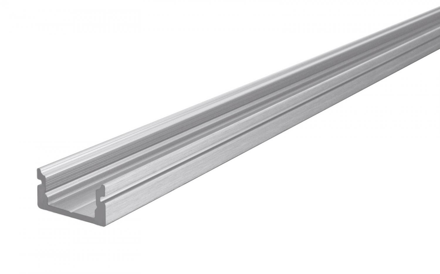 IMPR 970007 AU-01-08 plochý U-profil pro 8 - 9,3 mm LED pásek stříbrná - LIGHT IMPRESSIONS