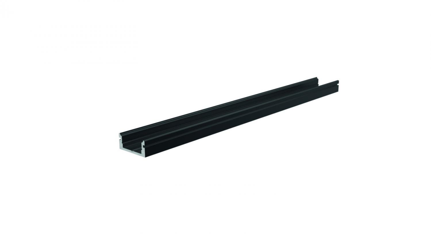 IMPR 970023 AU-01-10 plochý U-profil pro 10 - 11,3 mm LED pásek černá - LIGHT IMPRESSIONS